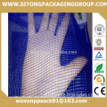 Virgin PE woven net mesh bag vegetable packaging